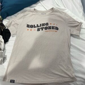 Greatest Hits "Rolling Stoned" Graphic Tee - Cream